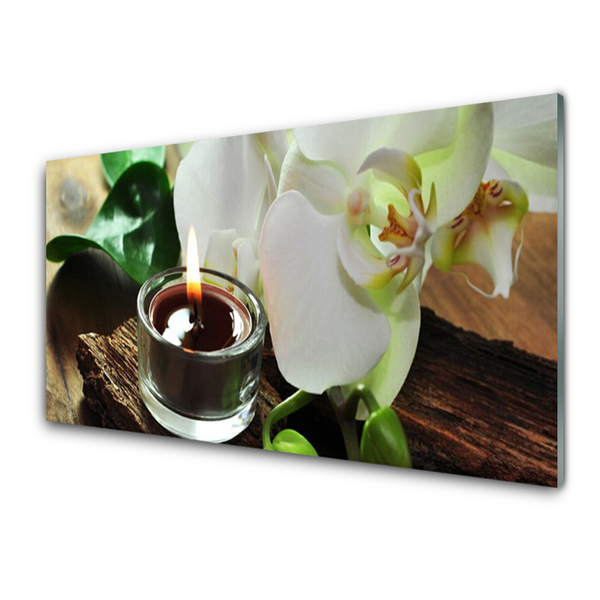 Plexisklo-obraz Orchidej Svíce do Lázní