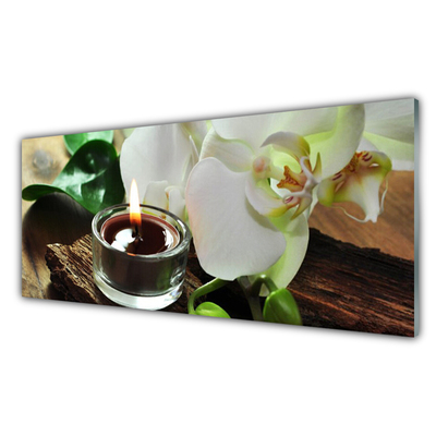 Plexisklo-obraz Orchidej Svíce do Lázní