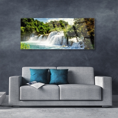 Plexisklo-obraz Vodopád Příroda Les