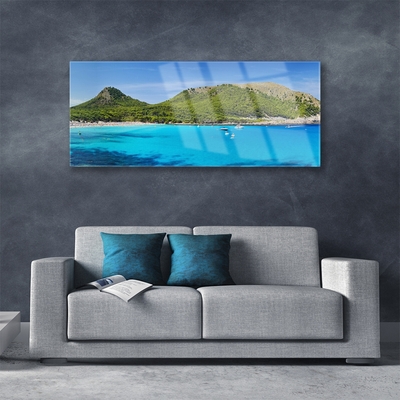Plexisklo-obraz Hory Moře Krajina