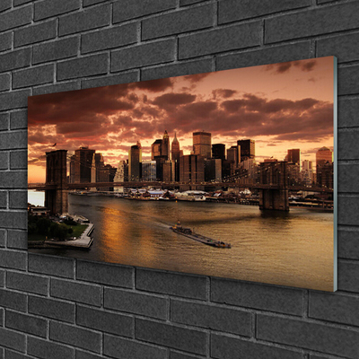 Plexisklo-obraz Město Brooklynský Most