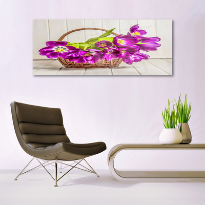 Plexisklo-obraz Květiny v Košíku