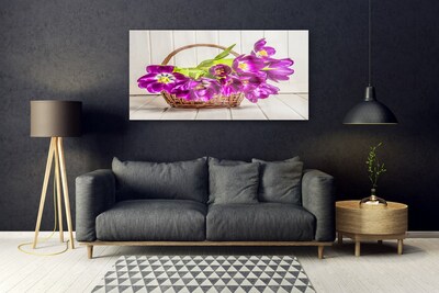 Plexisklo-obraz Květiny v Košíku