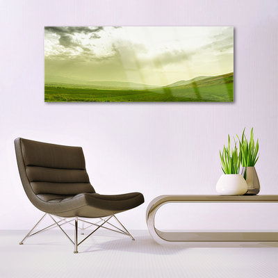 Plexisklo-obraz Louka Příroda Zelený Výhled