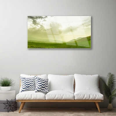 Plexisklo-obraz Louka Příroda Zelený Výhled