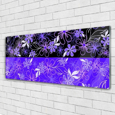 Plexisklo-obraz Abstrakce Vzory Květiny Art