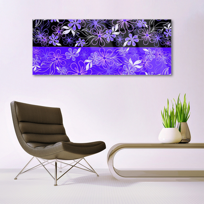 Plexisklo-obraz Abstrakce Vzory Květiny Art