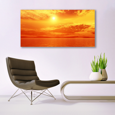 Plexisklo-obraz Slunce Moře Krajina