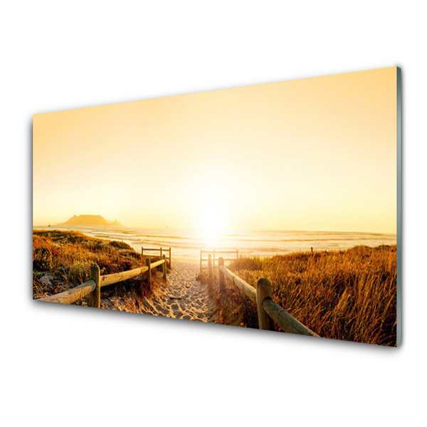 Plexisklo-obraz Stezka Pláž Moře