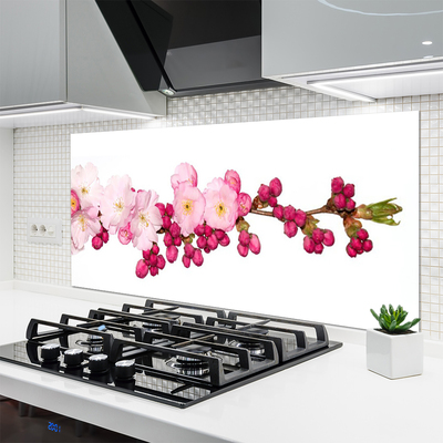 Kuchyňský skleněný panel Květ Větev