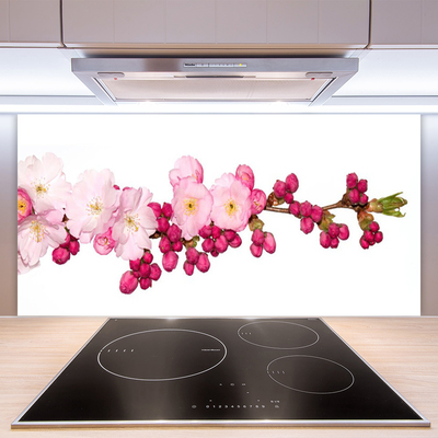 Kuchyňský skleněný panel Květ Větev