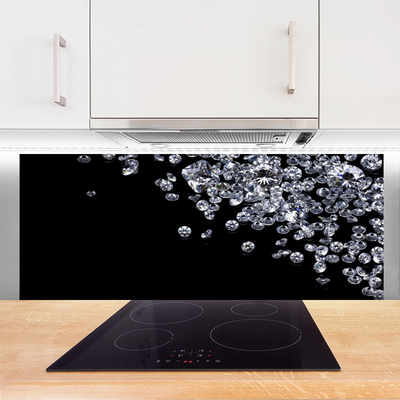 Kuchyňský skleněný panel Diamanty Umění