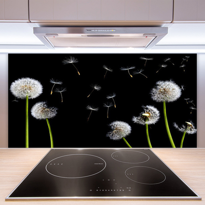 Kuchyňský skleněný panel Pampeliška
