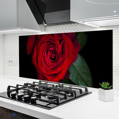 Kuchyňský skleněný panel Růže