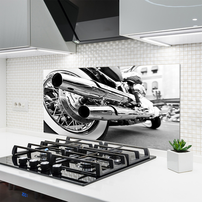 Kuchyňský skleněný panel Motor Umění