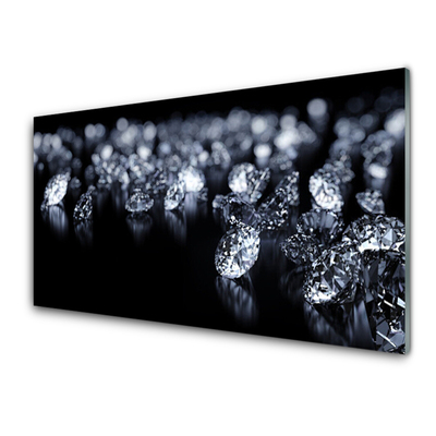 Kuchyňský skleněný panel Diamanty Umění
