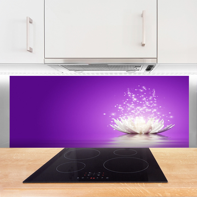 Kuchyňský skleněný panel Květ Lotosu