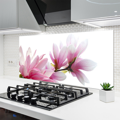 Kuchyňský skleněný panel Magnolie Květ