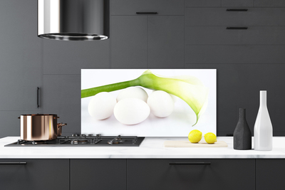 Kuchyňský skleněný panel Vajíčka