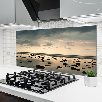 Kuchyňský skleněný panel Voda Krajina