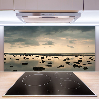 Kuchyňský skleněný panel Voda Krajina