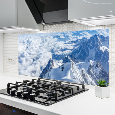 Kuchyňský skleněný panel Hory Krajina