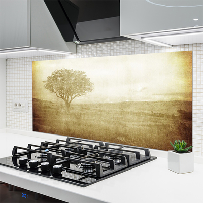Kuchyňský skleněný panel Strom Příroda