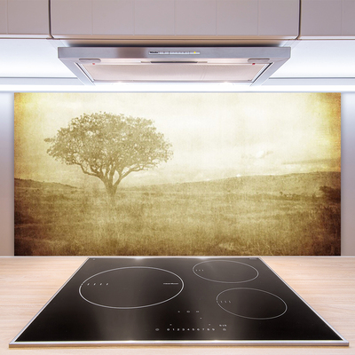 Kuchyňský skleněný panel Strom Příroda