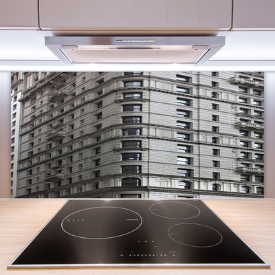Kuchyňský skleněný panel Budovy Domy