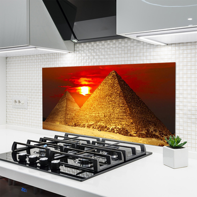 Kuchyňský skleněný panel Pyramidy Architektura