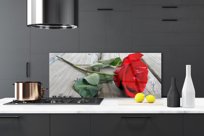 Kuchyňský skleněný panel Růže Květiny