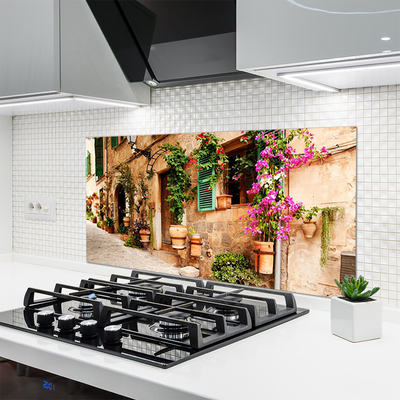 Kuchyňský skleněný panel Dům Architektura