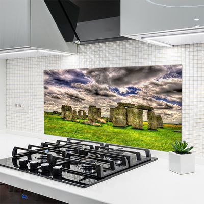 Kuchyňský skleněný panel Kameny Krajina