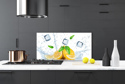 Kuchyňský skleněný panel Citron Kostka Ledu Kuchyně