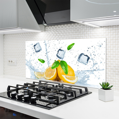 Kuchyňský skleněný panel Citron Kostka Ledu Kuchyně