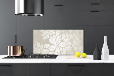 Kuchyňský skleněný panel Květiny Rostlina Umění
