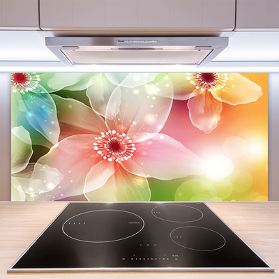 Kuchyňský skleněný panel Květ Rostlina Příroda Umění
