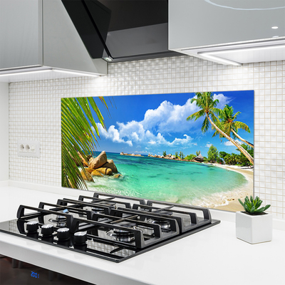 Kuchyňský skleněný panel Moře Krajina