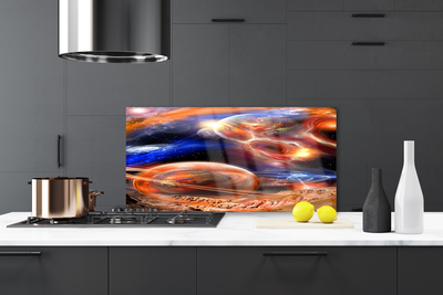 Kuchyňský skleněný panel Abstrakce Vesmír