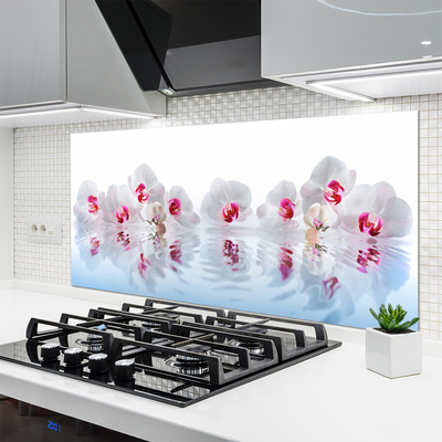 Kuchyňský skleněný panel Květiny Rostlina Příroda Umění