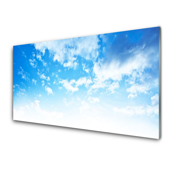Kuchyňský skleněný panel Nebe Mraky Krajina