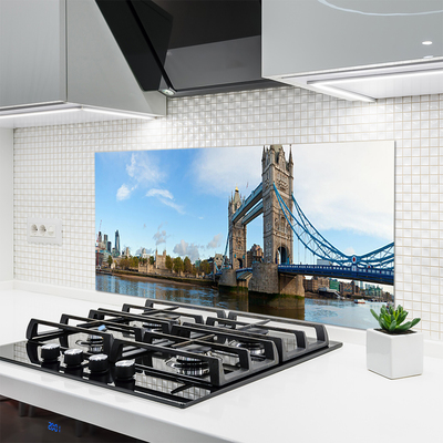 Skleněné obklady do kuchyně Most Londýn Architektura