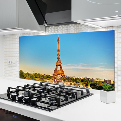 Skleněné obklady do kuchyně Eiffelová Věž Paříž