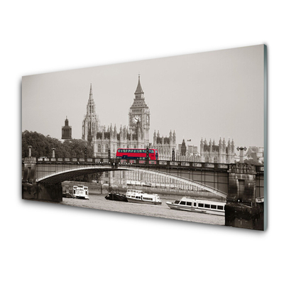 Skleněné obklady do kuchyně Most Londýn Big Ben