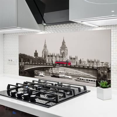 Skleněné obklady do kuchyně Most Londýn Big Ben