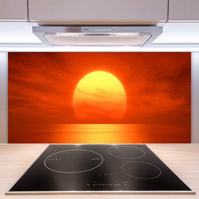 Skleněné obklady do kuchyně Západ Slunce Moře
