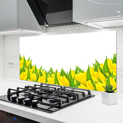 Skleněné obklady do kuchyně Květiny Příroda Tulipány