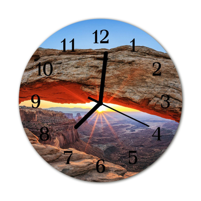 Nástenné skleněné hodiny Grand Canyon