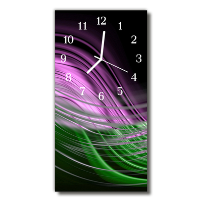Skleněné hodiny vertikální Umělecká barevná grafika