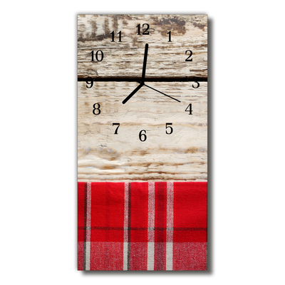 Skleněné hodiny vertikální Dřevěná kuchyně